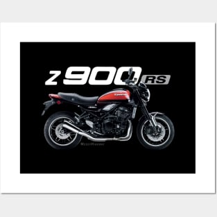 Kawasaki Z900RS 18 red, s Posters and Art